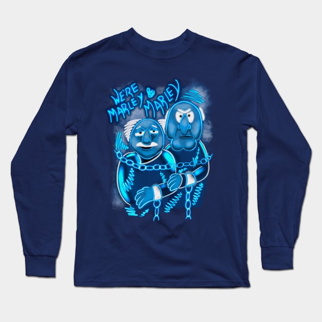 Muppet Christmas Carol We’re Marley & Marley Long Sleeve T-Shirt by Jamie Collins